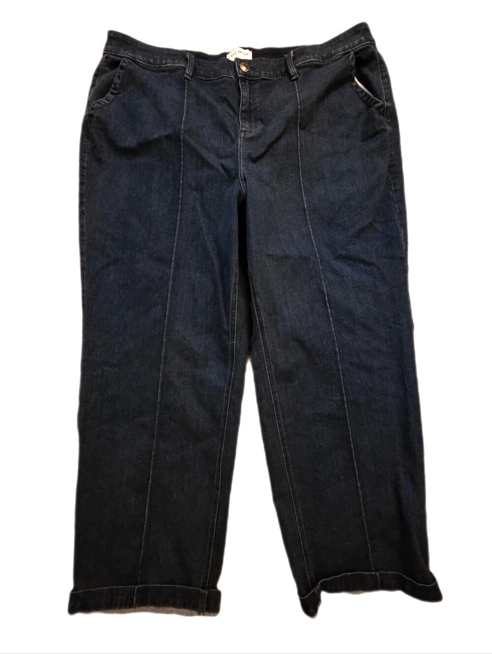 Lane Bryant High Rise Wide Leg Dark Denim Jeans 90's Y2K Plus Size 24